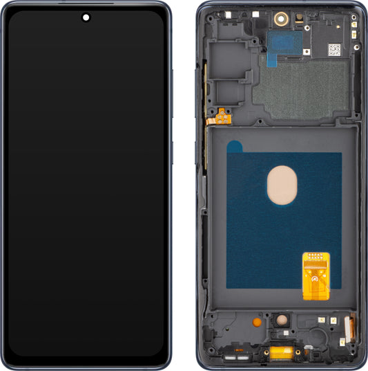 Οθόνη με Touchscreen MP συμβατή με Samsung Galaxy S20 FE G780, με Πλαίσιο, Έκδοση OLED, Μπλε Σκούρο