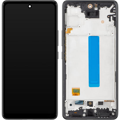 Οθόνη με Touchscreen MP συμβατή με Samsung Galaxy A53 5G A536, με Πλαίσιο, Έκδοση OLED, Μαύρο