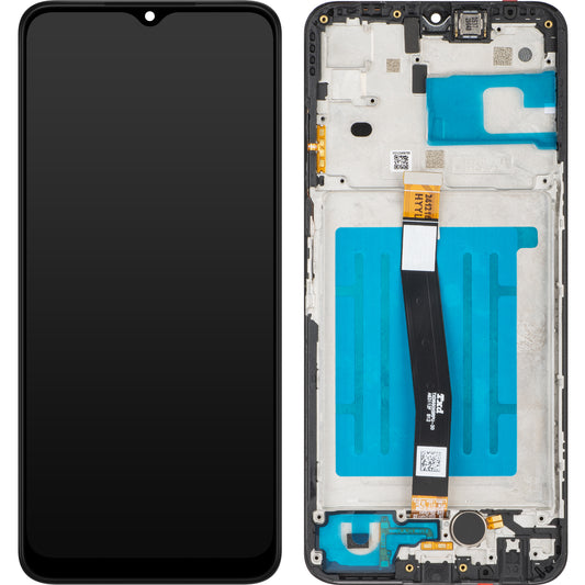 Οθόνη με Touchscreen MP συμβατή με Samsung Galaxy A22 5G A226, με πλαίσιο, Μαύρο