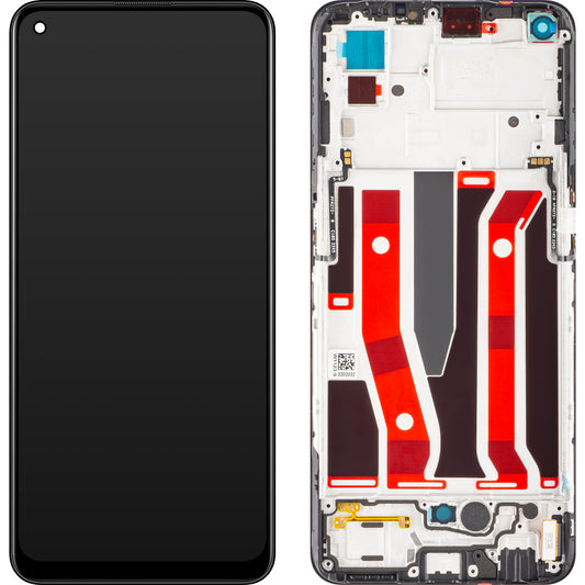 Οθόνη με Αφή Oppo F19 Pro+ 5G / A95 5G / Reno5 Z / A94 5G, με Πλαίσιο, Μαύρο, Service Pack 4908719
