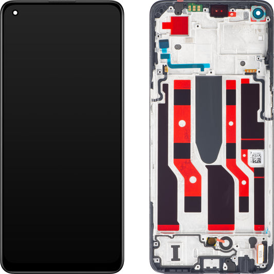 Oppo Reno8 Lite / Reno7 Lite / Reno7 Z 5G Touchscreen Display, with Frame, Black, Service Pack 4130035