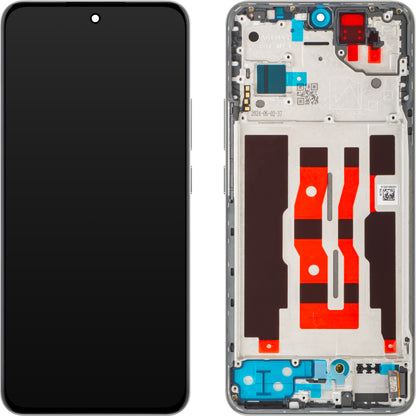Οθόνη με Αφή Oppo Reno12, με Πλαίσιο, Ασημί (Astro Silver), Service Pack 621029000232