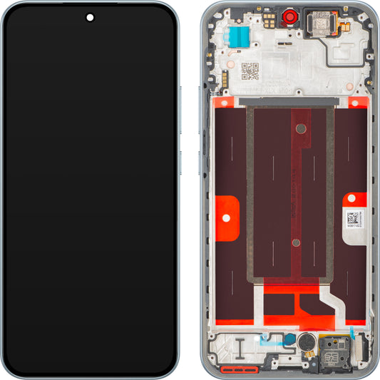 Οθόνη με οθόνη αφής Oppo F31 / A6 / A6 Pro 5G, με πλαίσιο, γκρι, Service Pack 621029000655