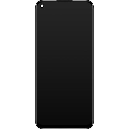 Oppo A96 Touchscreen Display with Frame, Black, Service Pack 4130058