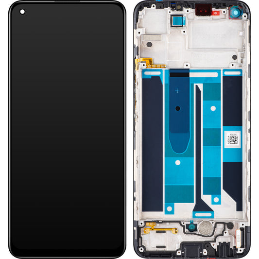 Οθόνη με οθόνη αφής Realme 8 Pro, με πλαίσιο, μαύρο, Service Pack 4130052