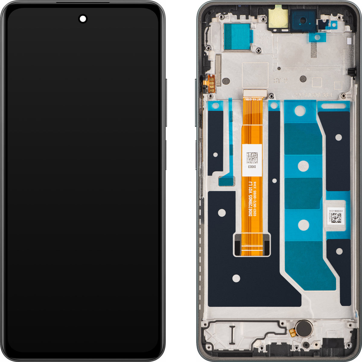 Οθόνη με οθόνη αφής Realme C67 4G, με πλαίσιο, Μαύρο (Black Rock), Service Pack 621029000120