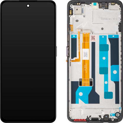 Realme C75 4G Display with Touchscreen, with Frame, Black (Storm Black) Service Pack 621029000365