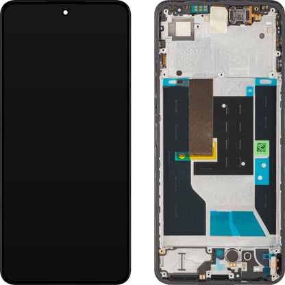 Realme 14T Display with Touchscreen, with Frame, Black (Obsidian Black), Service Pack 621029000502