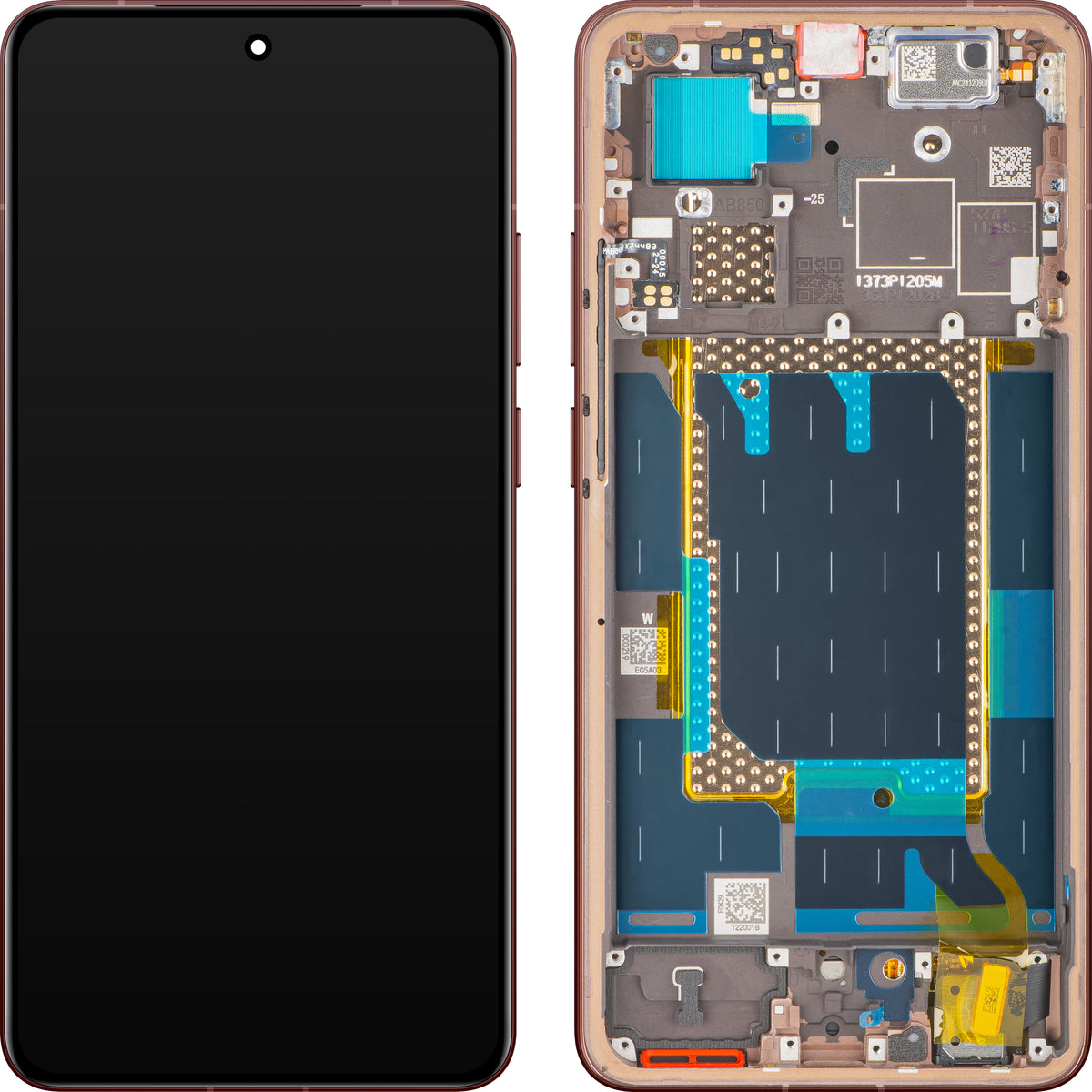 Realme GT 7 Pro Display with Touchscreen, Frame, Orange (Mars Orange), Service Pack 621029000369