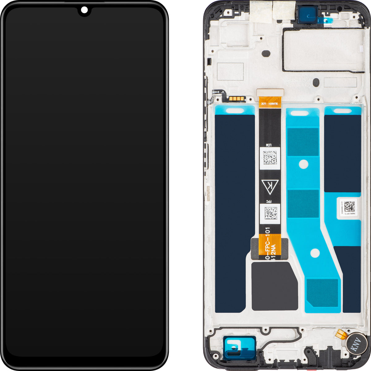 Οθόνη με οθόνη αφής Realme C53, με πλαίσιο, Μαύρο (Mighty Black), Service Pack 621029000039