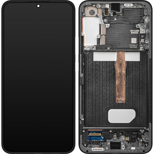 Samsung Galaxy S22+ 5G S906 Display with Touchscreen, Frame, Grey, Service Pack GH82-27500E