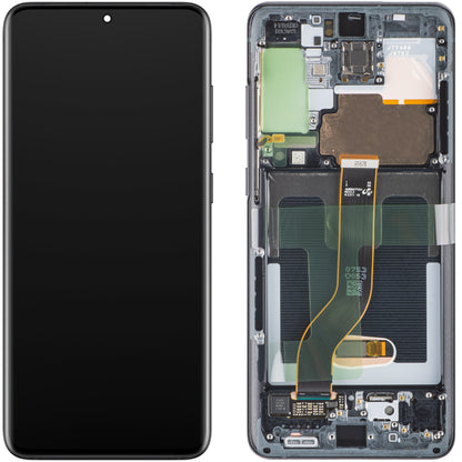 Samsung Galaxy S20+ 5G G986 / S20+ G985 Display with Touchscreen, with Frame, Black, Service Pack GH82-31441A