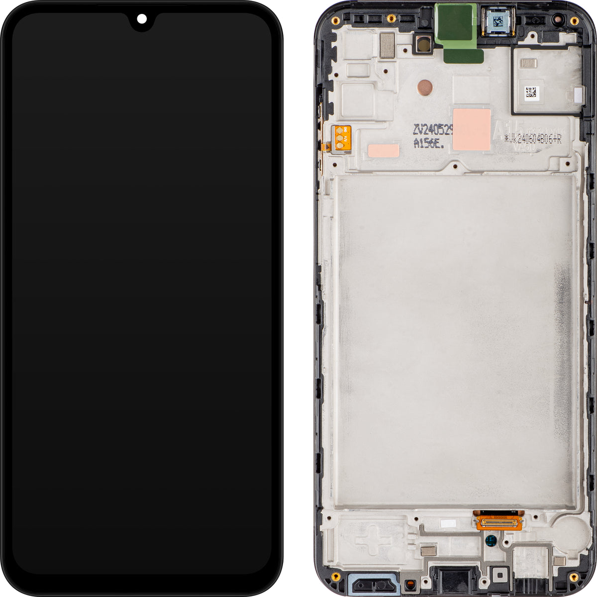 Οθόνη με Αφή Samsung Galaxy A15 5G A156 / A15 A155, με Πλαίσιο, Μαύρο (Brave Black), Service Pack GH82-33637A