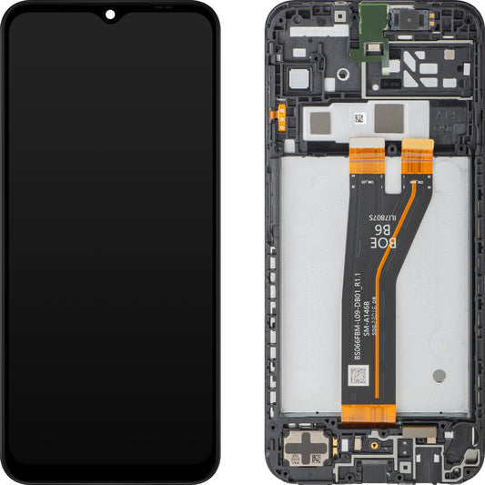 Samsung Galaxy A14 5G A146 Display with Touchscreen, Frame, Non-European Version, Black, Service Pack GH82-30658A