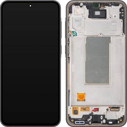 Οθόνη με Touchscreen Samsung Galaxy A36 A366, με Πλαίσιο, Μαύρο, Service Pack GH82-36841A