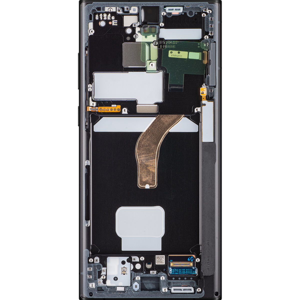 Οθόνη με Αφή Samsung Galaxy S22 Ultra 5G S908, με Πλαίσιο, Μπλε (Sky Blue), Service Pack GH82-27488E