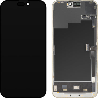 Touchscreen Display with Light Proximity Sensor MP compatible with Apple iPhone 15 Pro Max, with Frame, OLED FHD 120Hz Diagnostic Soft Version, Black