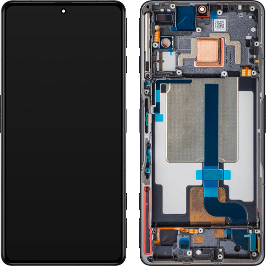 Xiaomi Poco F4 GT Display with Touchscreen, with Frame, Black (Stealth Black), Service Pack 5600090L1000