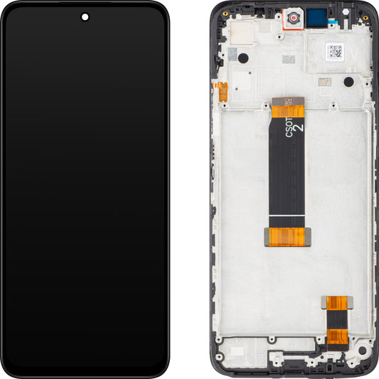 Οθόνη με οθόνη αφής Xiaomi Redmi 12, με πλαίσιο, μαύρο, Service Pack 560002M19A00