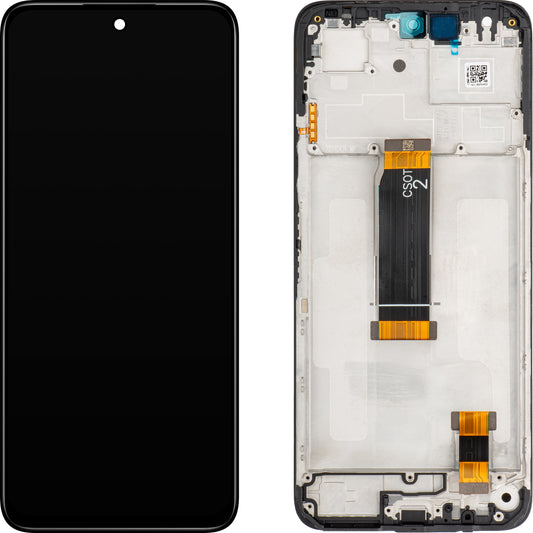 Οθόνη με οθόνη αφής Xiaomi Redmi 13 5G / 13 / Poco M6 4G, με πλαίσιο, μαύρο, Service Pack 560001N19A00