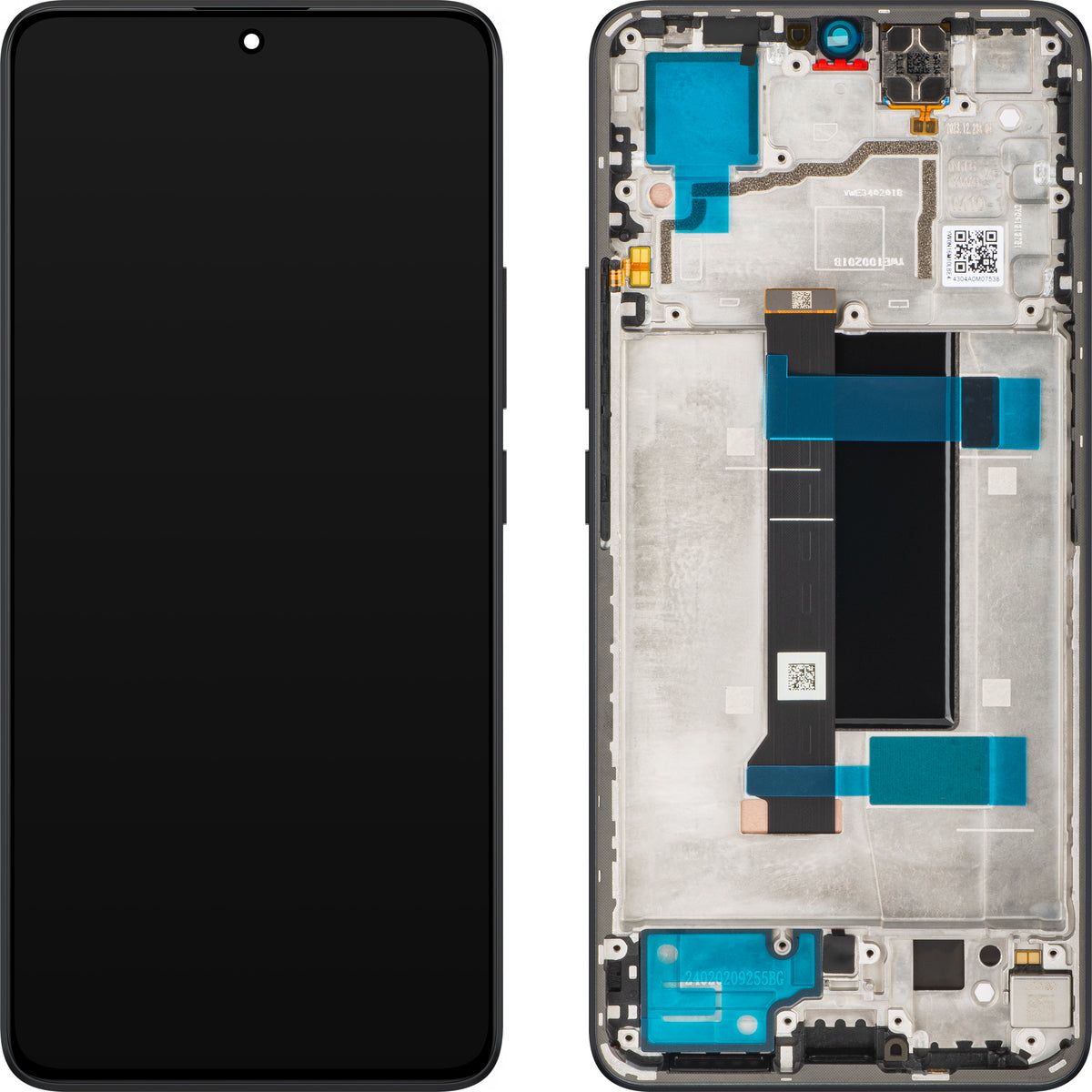 Xiaomi Poco X6 / Redmi Note 13 Pro 5G Display with Touchscreen, with Frame, Black, Service Pack 5600020N1600