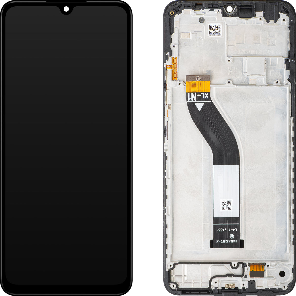 Xiaomi Poco C75 / Redmi A3 Pro / 14C Display with Touchscreen, with Frame, Black, Service Pack 5600020C3NL00