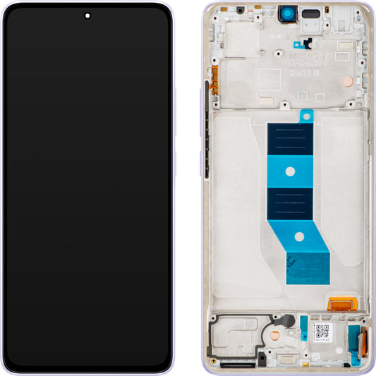 Οθόνη με Αφή Xiaomi Redmi Note 14 5G, με Πλαίσιο, Μοβ (Lavender Purple), Service Pack 56001900O1700