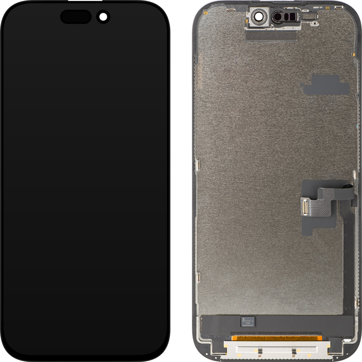 ZY Touchscreen Display for Apple iPhone 16 Pro, with Frame, Movable In-Cell IC LCD Version, Black