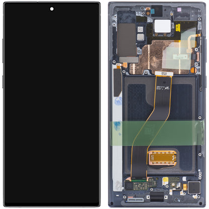 Οθόνη με Αφή Samsung Galaxy Note 10+ 5G N976 / Note 10+ N975, με Πλαίσιο, Μαύρο (Aura Black), Service Pack GH82-20838A