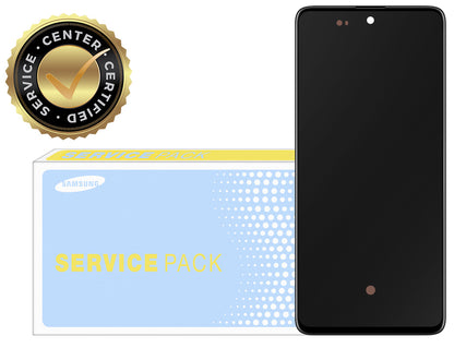 Samsung Galaxy A71 A715 Touchscreen Display with Frame, Black, Service Pack GH82-22152A