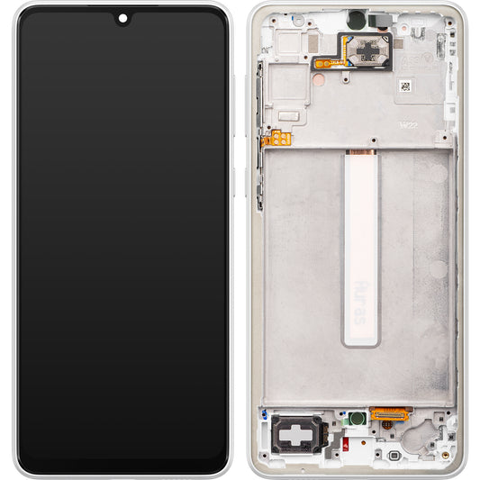 Samsung Galaxy A33 5G A336 Touchscreen Display with Frame, White, Service Pack GH82-28143B