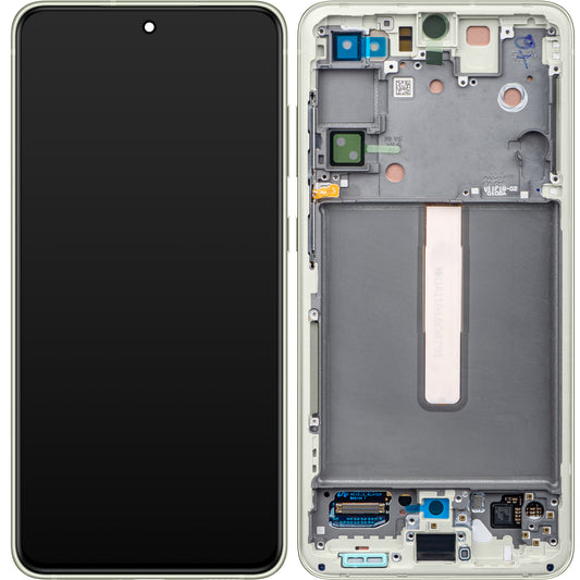 Οθόνη με οθόνη αφής Samsung Galaxy S21 FE 5G G990, με πλαίσιο, πράσινο, Service Pack GH82-26590C