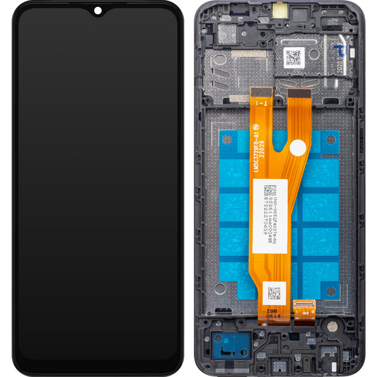 Οθόνη με Touchscreen Samsung Galaxy A03 Core A032, με Πλαίσιο, Μαύρο, Service Pack GH81-21711A