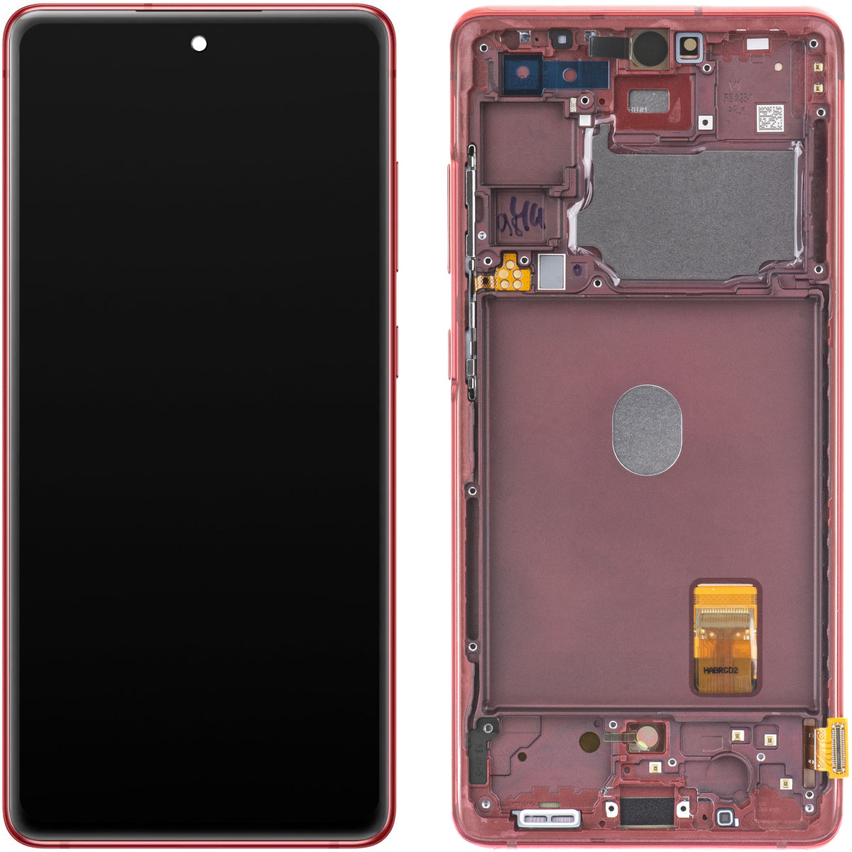 Οθόνη με Touchscreen Samsung Galaxy S20 FE G780, με Πλαίσιο, Κόκκινο, Service Pack GH82-24219E