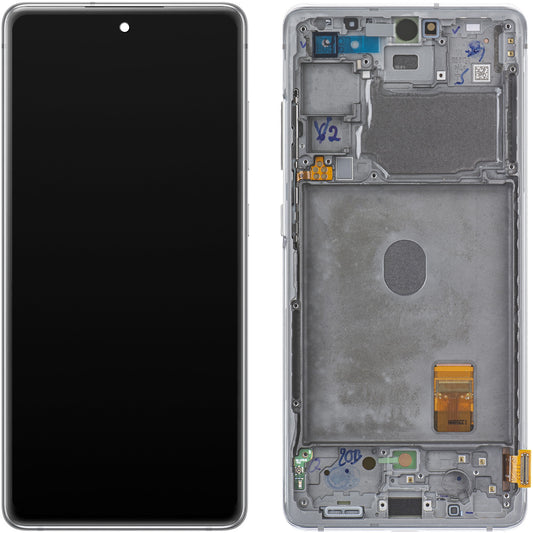 Οθόνη με Touchscreen Samsung Galaxy S20 FE 5G G781, με Πλαίσιο, Λευκό, Service Pack GH82-24214B