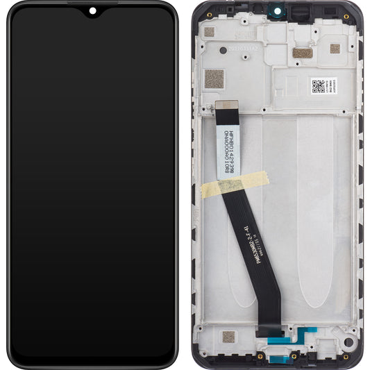 Display με Touchscreen Xiaomi Redmi 9, με Πλαίσιο, Μαύρο, Service Pack 5600050J1900