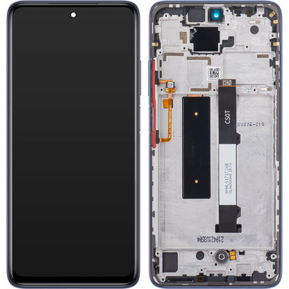 Xiaomi Redmi Note 9 Pro 5G / Mi 10T Lite 5G Display with Touchscreen, Frame, Grey, Service Pack 5600040J1700