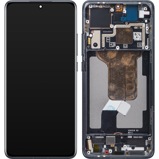 Οθόνη με Touchscreen Xiaomi 12S / 12X / 12, με Πλαίσιο, Γκρι, Service Pack 5600030L3A00