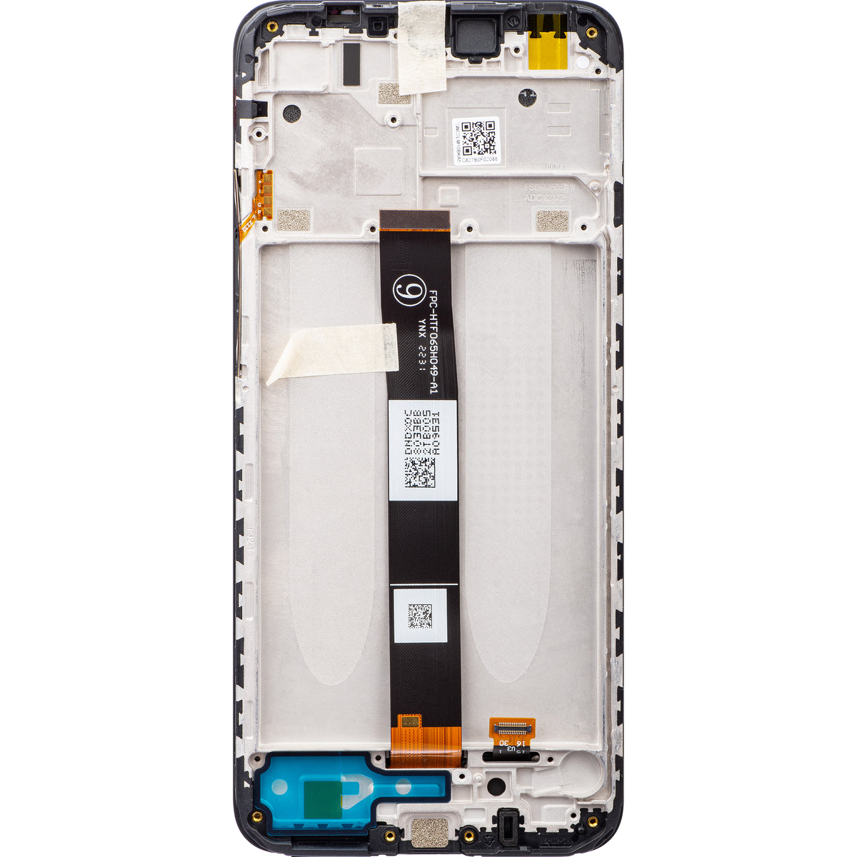 Xiaomi Redmi Redmi 9C NFC / 9C / 9A Touchscreen Display with Frame, Black, Service Pack 5600070C3L00