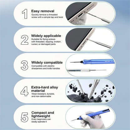 Extractor Bit Relife TX1 για αφαίρεση σπασμένων βιδών, 2in1