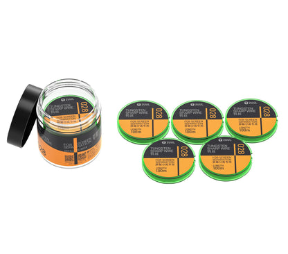 Tungsten Wire 2UUL WS-028, 0.028mm, 100m, Set of 5 pieces