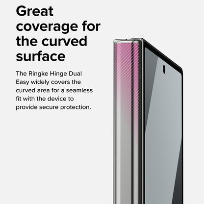 Προστατευτική μεμβράνη μεντεσέ Ringke Dual Easy για Samsung Galaxy Z Fold8 Ultra F976, Πλαστικό, Σετ 2 τεμαχίων