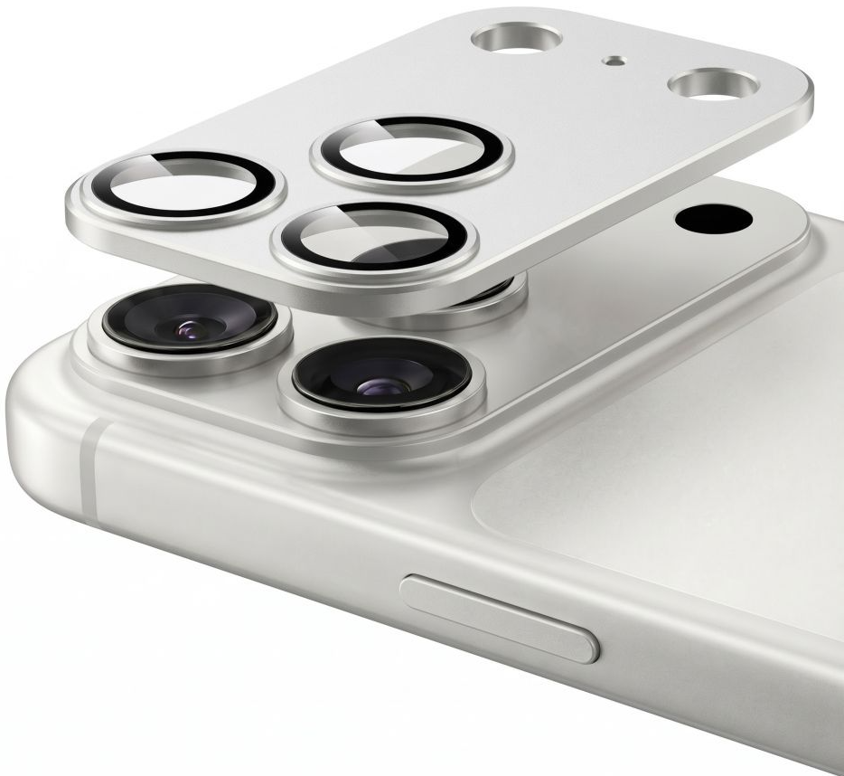 Προστατευτική μεμβράνη κάμερας πίσω Tech-Protect CamFull Fit+ για Apple iPhone 18 Pro, ασφαλισμένο γυαλί, ασημί