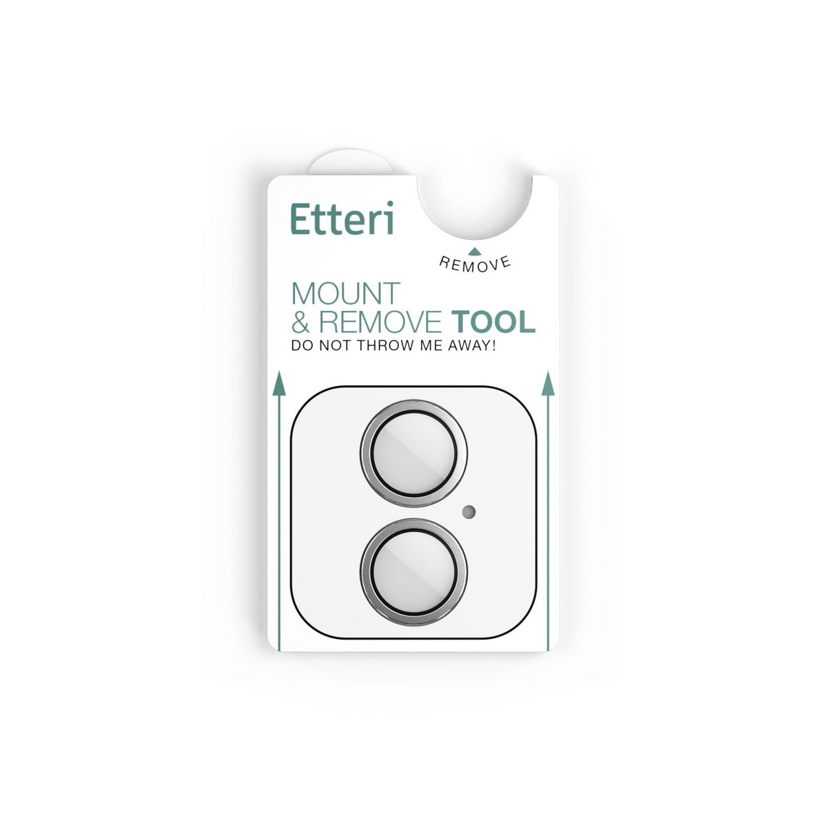 Etteri Rear Camera Protective Film for Apple iPhone 17, Tempered Glass, White