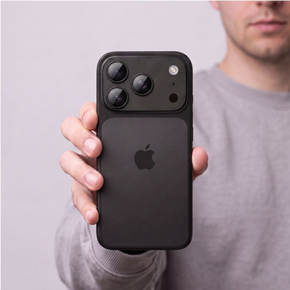 Tech-Protect CamFull Fit+ Rear Camera Protective Film for Apple iPhone 18 Pro, Tempered Glass, Black