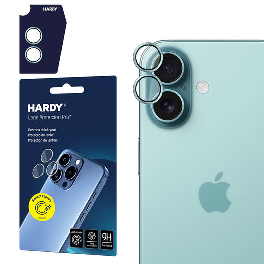 Προστατευτική Μεμβράνη Κάμερας Πίσω 3MK Hardy Protection Pro για Apple iPhone 17, Ενισχυμένο Γυαλί, Πράσινο