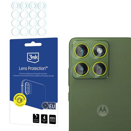 Προστατευτική Μεμβράνη Κάμερας Πίσω 3MK Protection για Motorola Edge 70, Ενισχυμένο Γυαλί, Σετ 4 τεμαχίων, Διαφανής