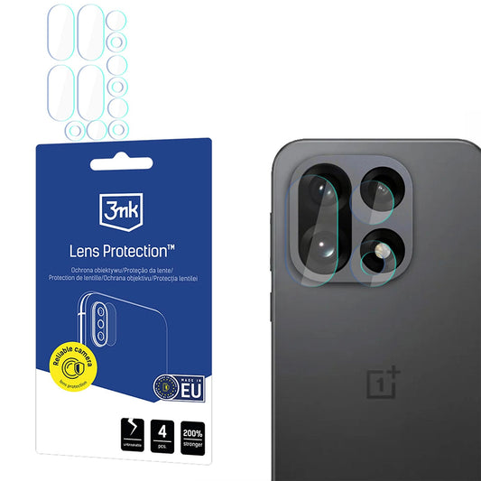 Προστατευτική Μεμβράνη Κάμερας Πίσω 3MK Protection για OnePlus 15, Ενισχυμένο Γυαλί, Σετ 4 τεμαχίων, Διαφανής