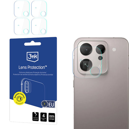 Back Camera Protection Film 3MK Protection for Oppo Find X9, Tempered Glass, Set of 4 pieces, Transparent