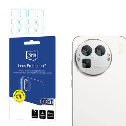 Προστατευτική Μεμβράνη Κάμερας Πίσω 3MK Protection για Realme GT 8 Pro, Ενισχυμένο Γυαλί, Σετ 4 τεμαχίων, Διαφανής